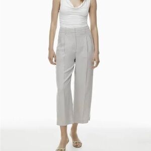 Aritzia Ashen Effortless Cropped Pants NWT